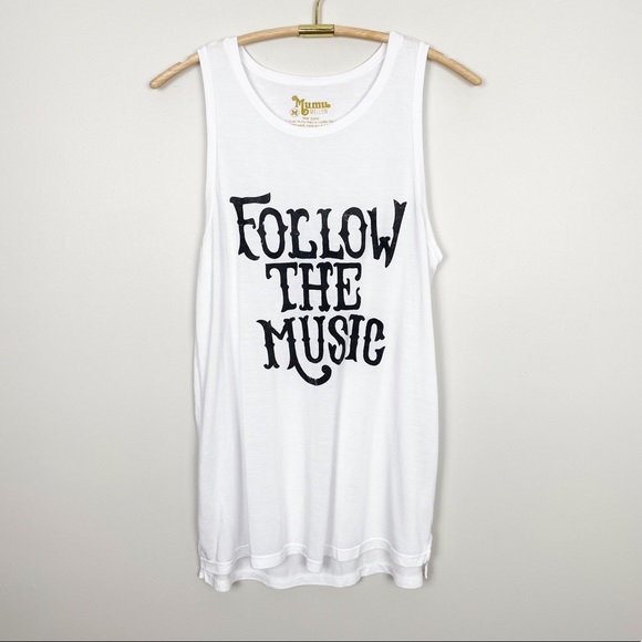 Show Me Your MuMu Tops - SHOW ME YOUR MUMU Follow The Music Tank M Boho